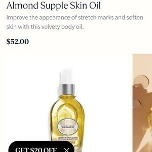 NIB l’occitane amande (almond) supple skin oil $52